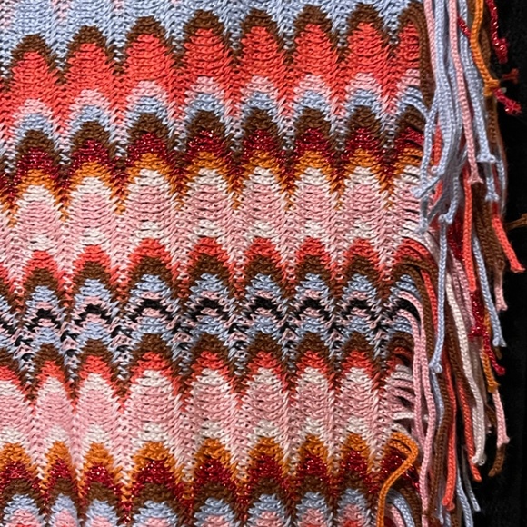 Missoni scarf with fringe - Picture 3 of 4